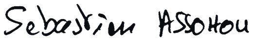 Signature de Sebastien Assohou